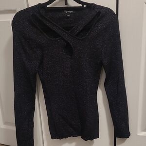 Lily Morgan Black Sparkle Sweater